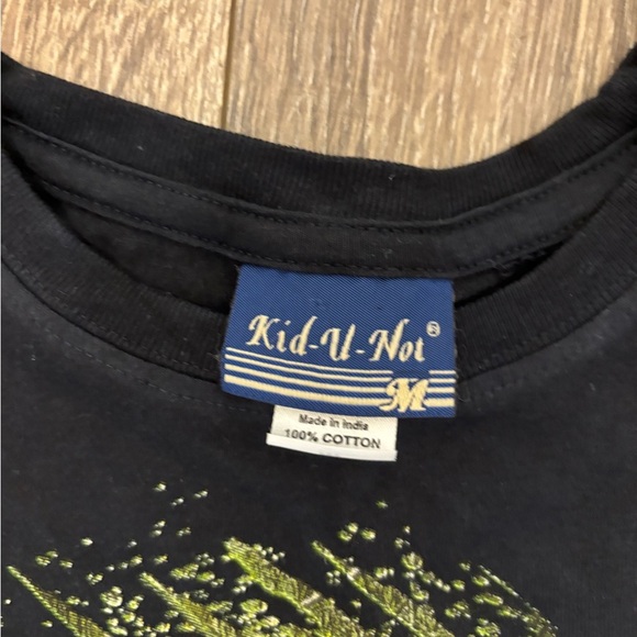 Kid U Not Ormand beach Boys Crocodile Black T Shirt Size M - Picture 2 of 3